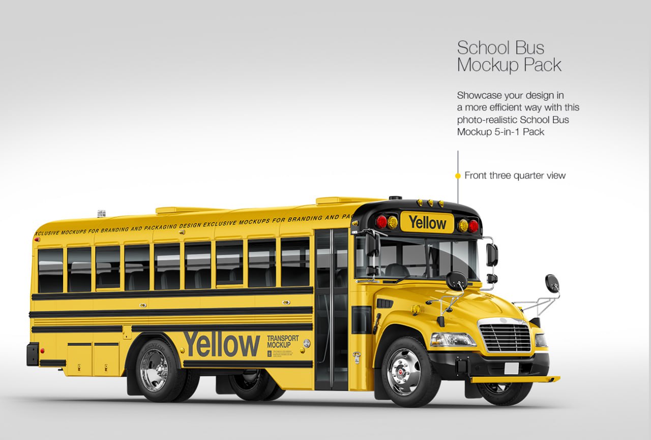 School Bus Mockup